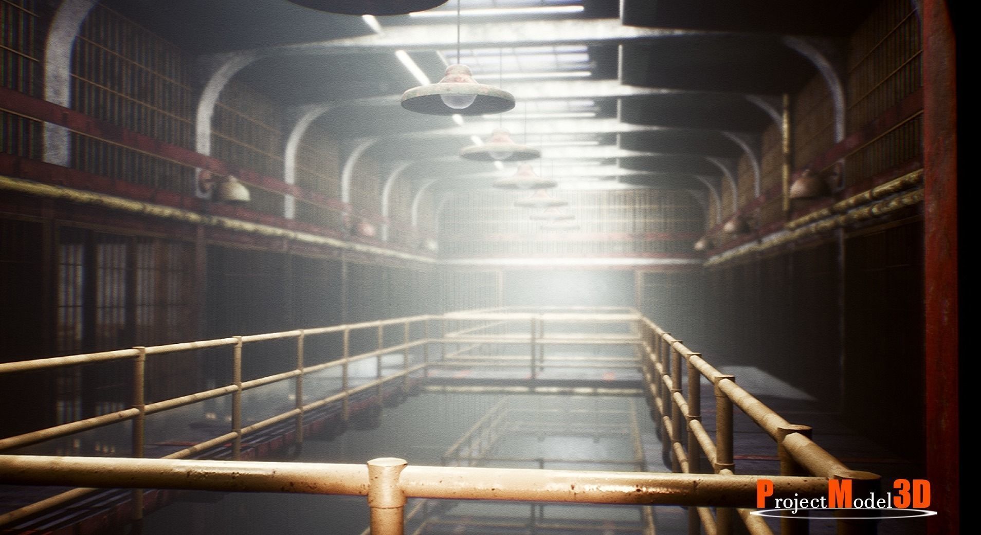 UE4 Prison Package V1- v002 Low-poly 3D model_2