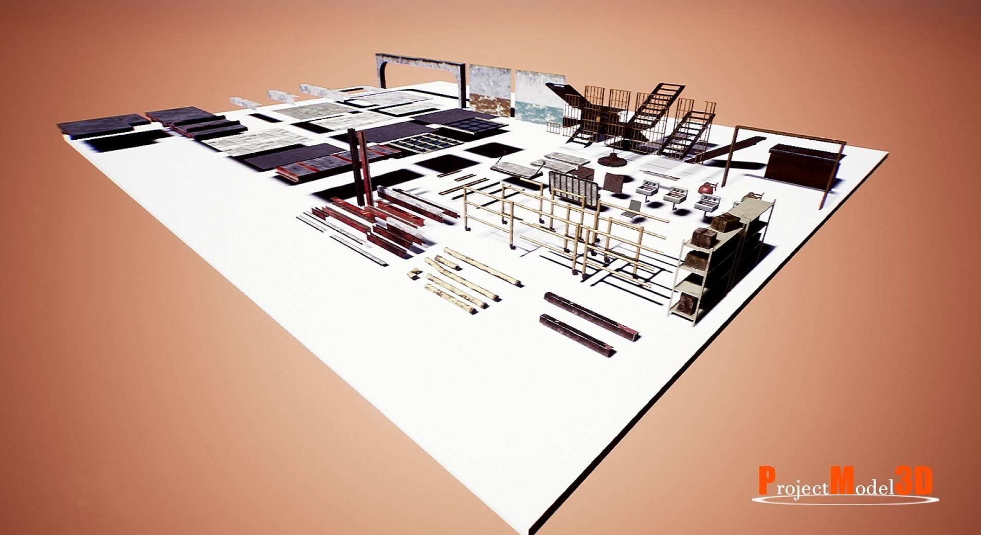 UE4 Prison Package V1- v002 Low-poly 3D model_33