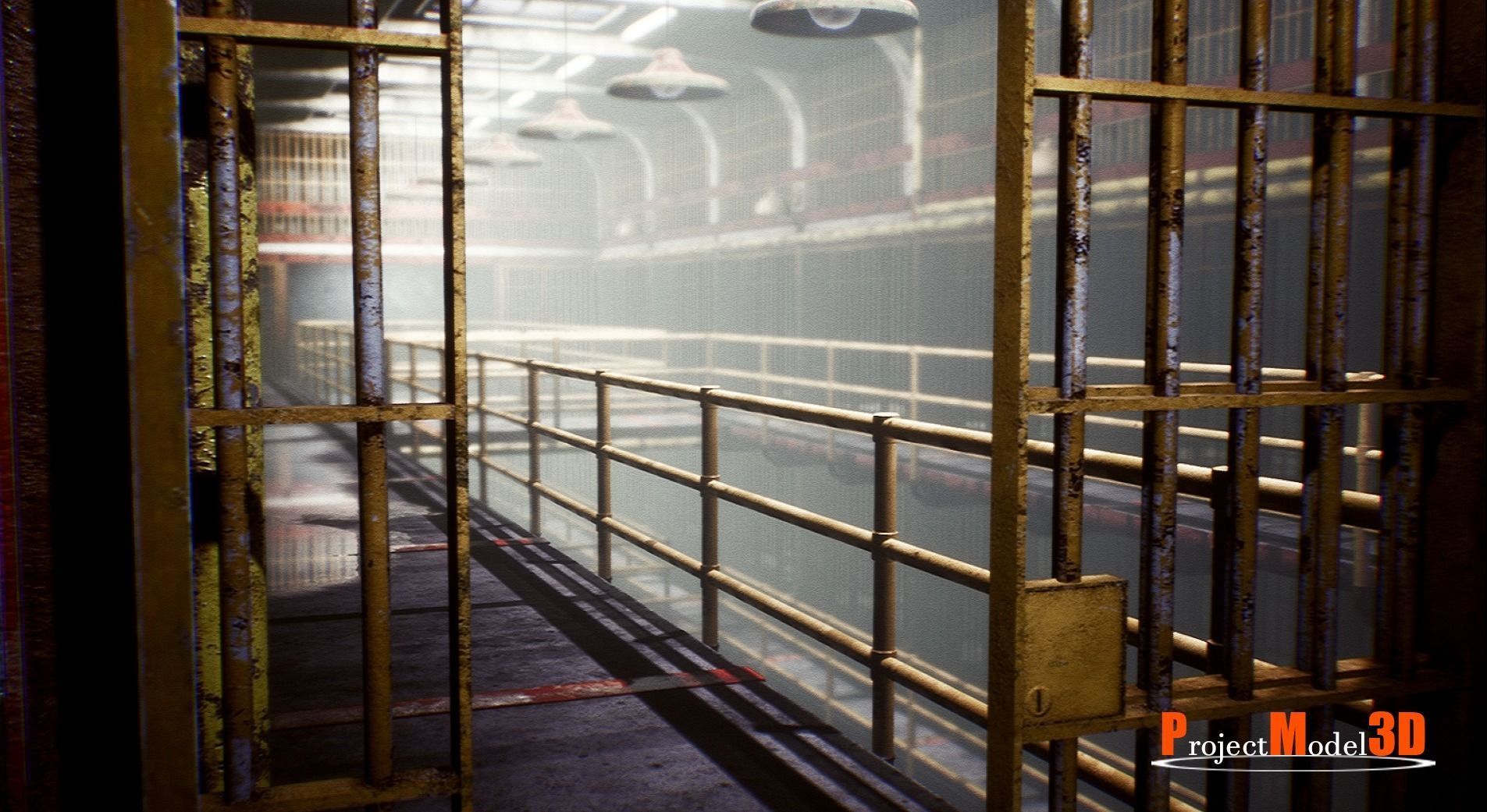 UE4 Prison Package V1- v002 Low-poly 3D model_4