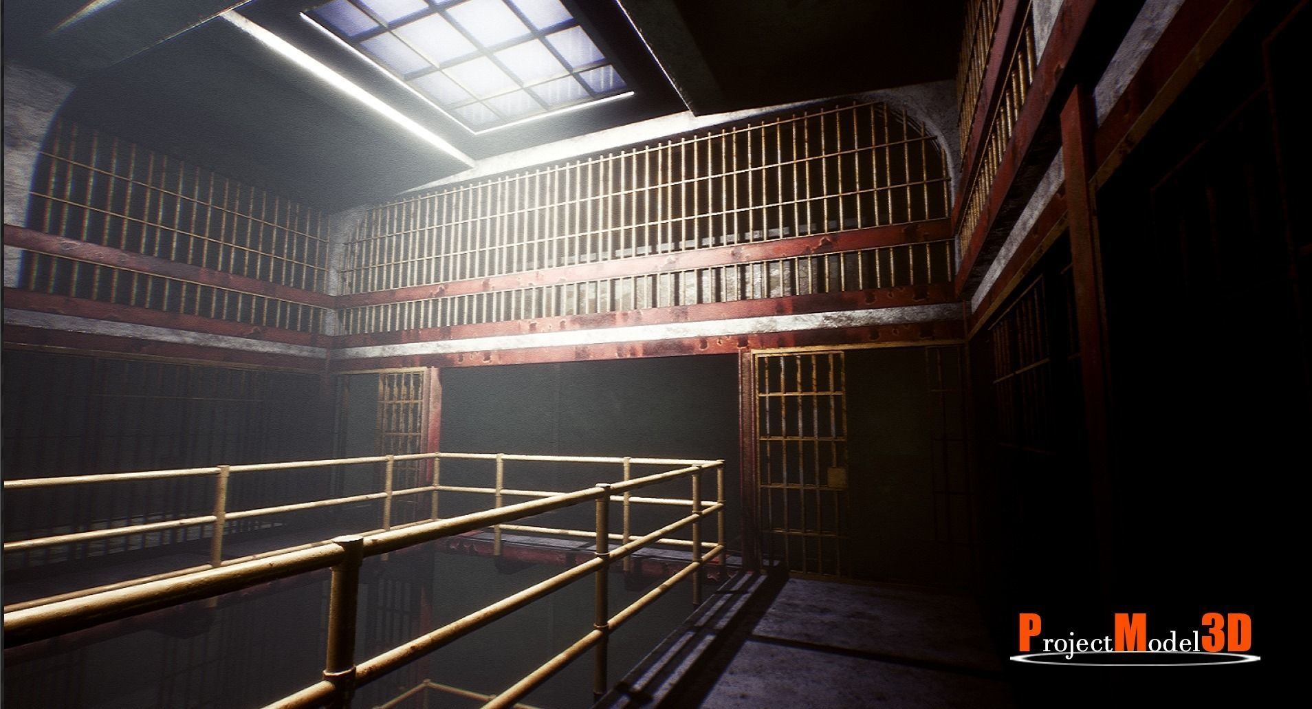 UE4 Prison Package V1- v002 Low-poly 3D model_7