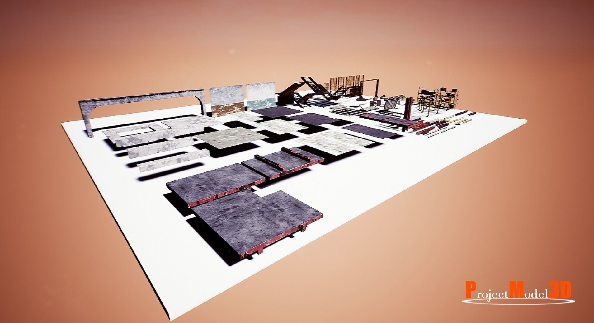 UE4 Prison Package V1- v002 Low-poly 3D model_32