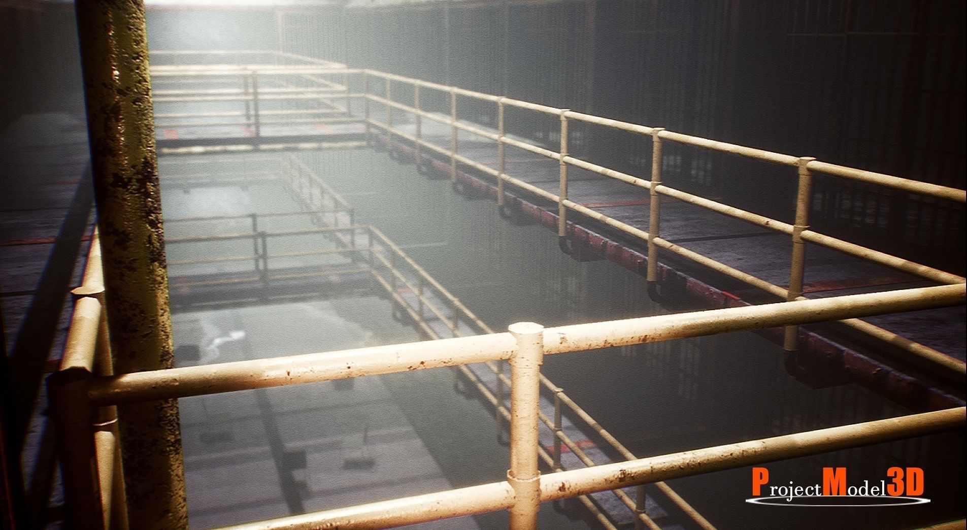 UE4 Prison Package V1- v002 Low-poly 3D model_9