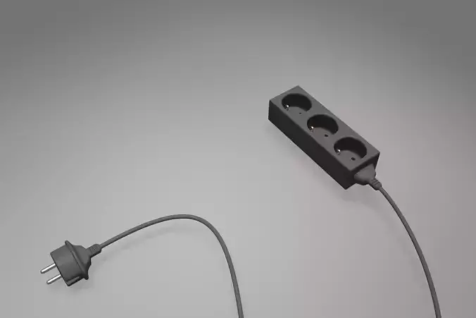 Multi Socket 3D Model