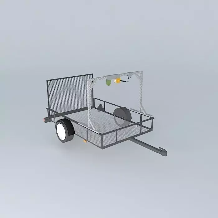 Trailer Lift Assembly Free 3D model_0