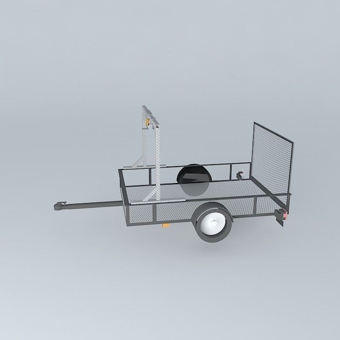 Trailer Lift Assembly Free 3D model_2