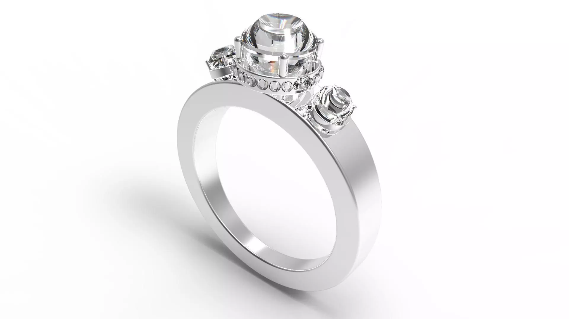 Ring 14 mm size 3D print model_0