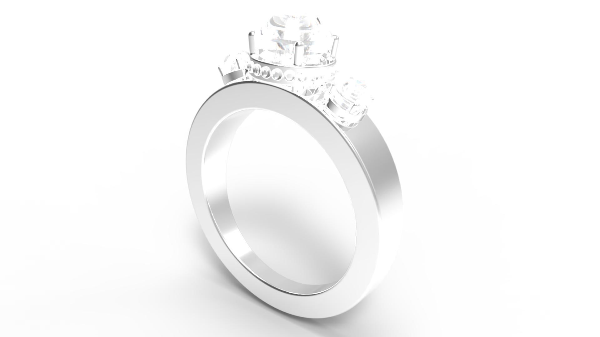 Ring 14 mm size 3D print model_3