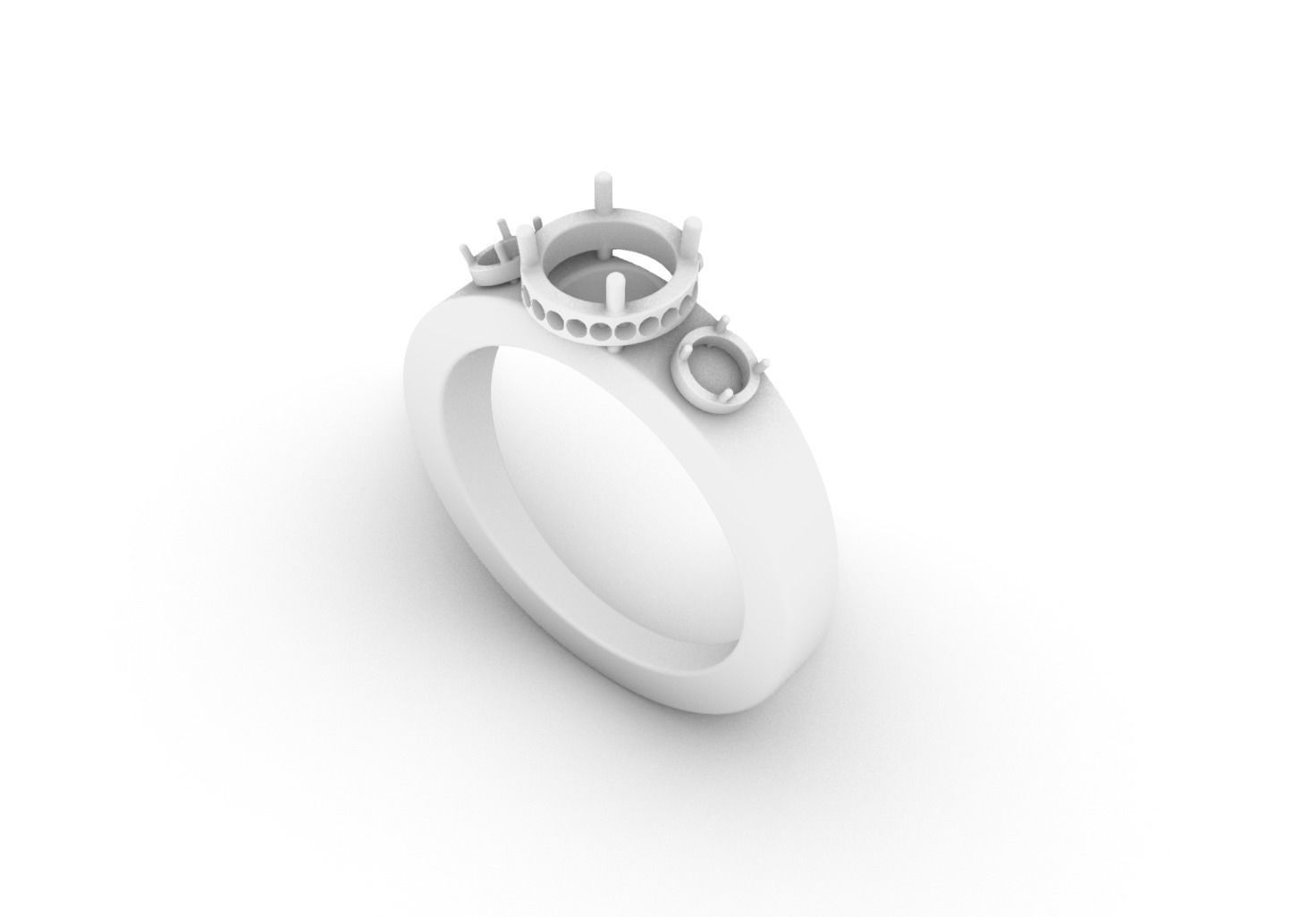 Ring 14 mm size 3D print model_9