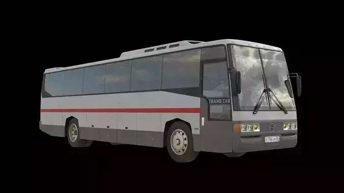 SsangYong Transtar Bus Low-poly 3D model