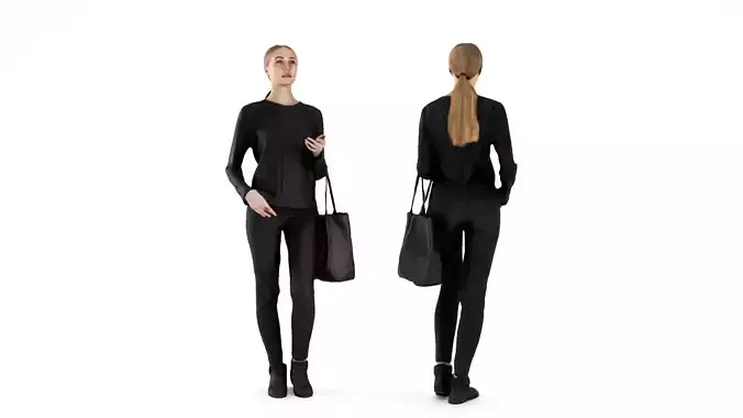 Woman dressed in black 58