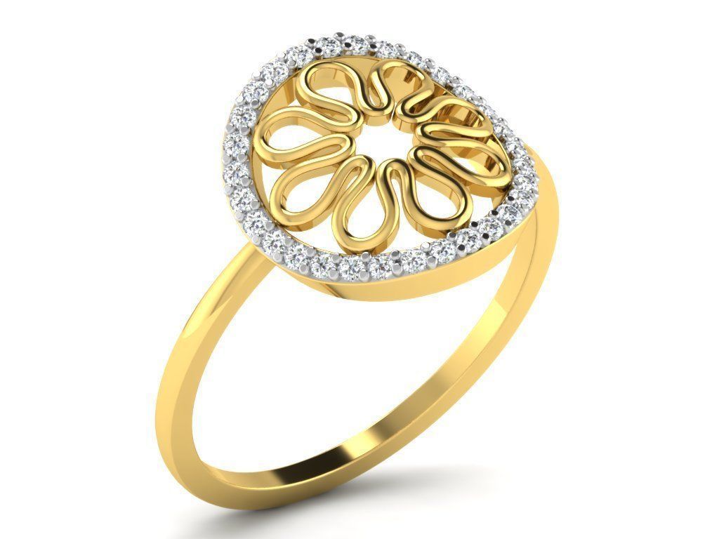 600 Women Ring Bulk Collection 3dm 1 render  3D print model_38