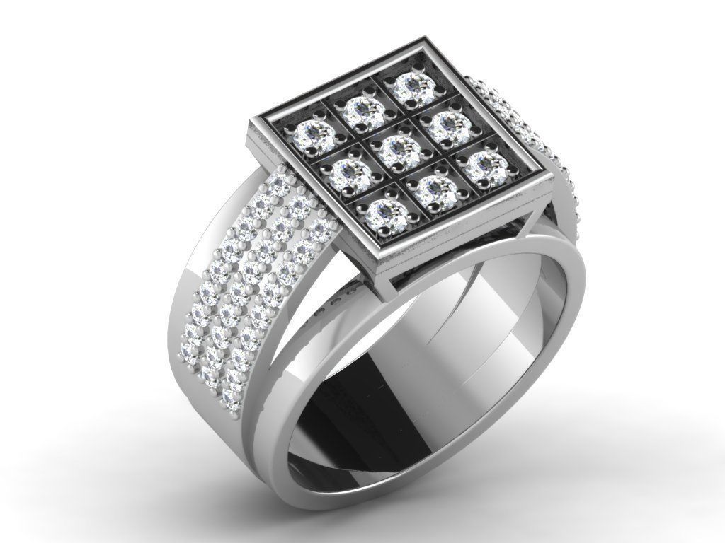 600 Women Ring Bulk Collection 3dm 1 render  3D print model_110