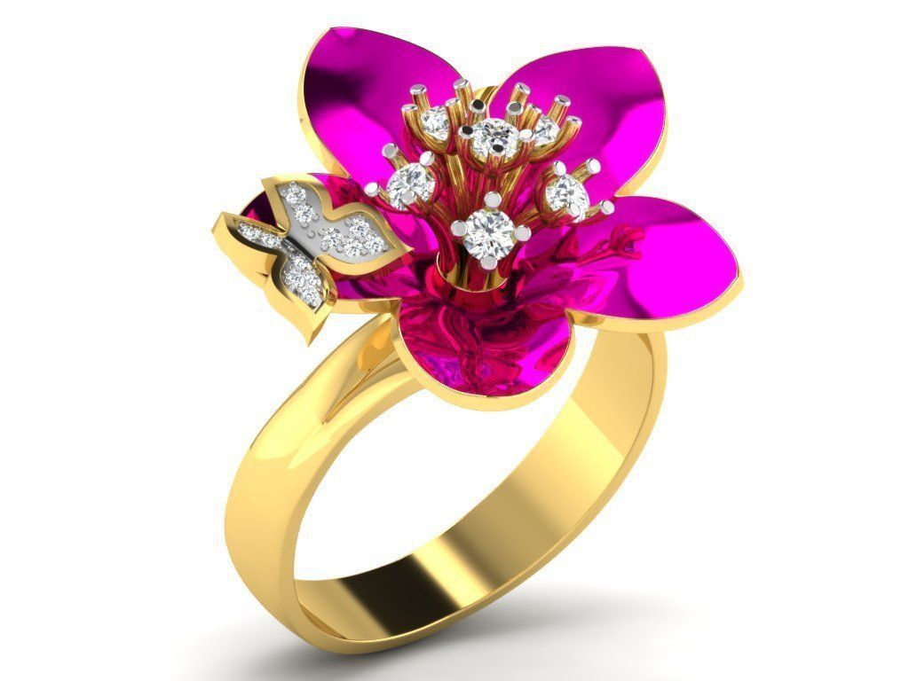 600 Women Ring Bulk Collection 3dm 1 render  3D print model_29