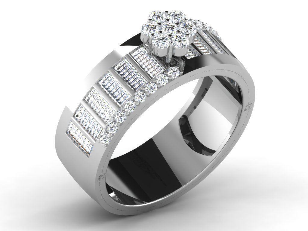 600 Women Ring Bulk Collection 3dm 1 render  3D print model_83