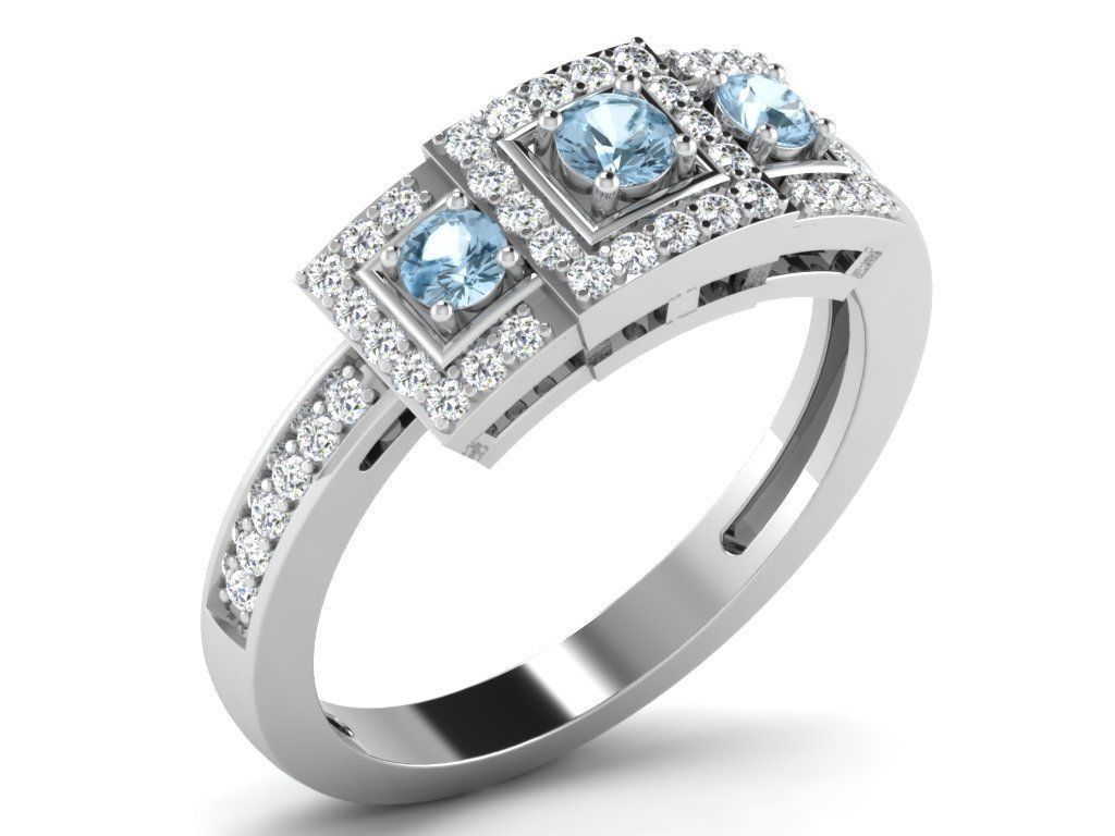 600 Women Ring Bulk Collection 3dm 1 render  3D print model_136