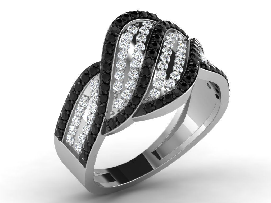 600 Women Ring Bulk Collection 3dm 1 render  3D print model_135