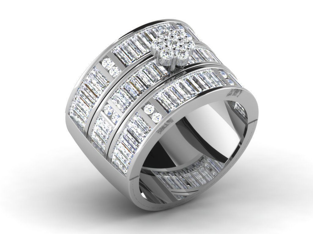 600 Women Ring Bulk Collection 3dm 1 render  3D print model_81