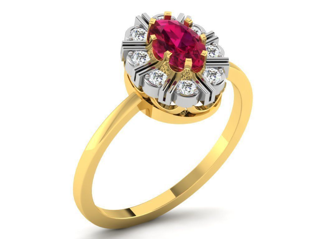 600 Women Ring Bulk Collection 3dm 1 render  3D print model_86