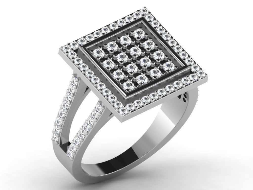 600 Women Ring Bulk Collection 3dm 1 render  3D print model_111