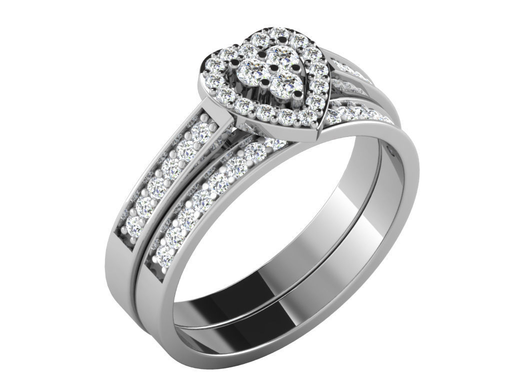 600 Women Ring Bulk Collection 3dm 1 render  3D print model_129