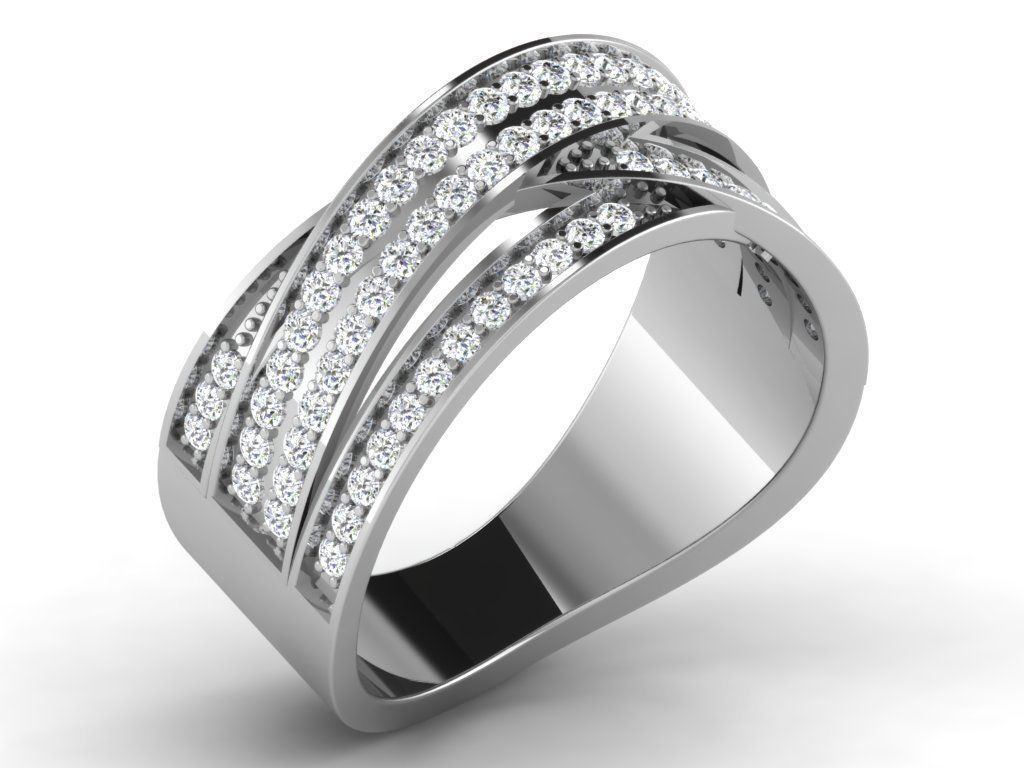 600 Women Ring Bulk Collection 3dm 1 render  3D print model_130