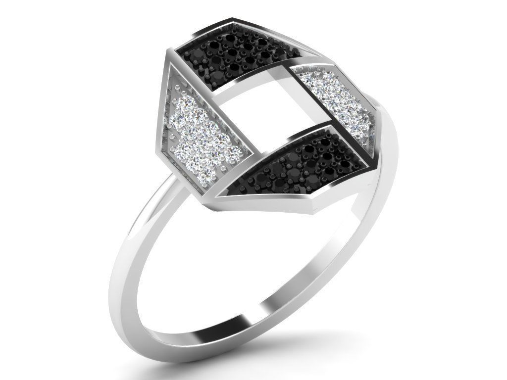 600 Women Ring Bulk Collection 3dm 1 render  3D print model_58