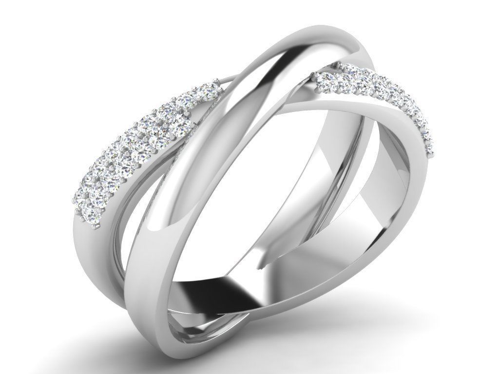 600 Women Ring Bulk Collection 3dm 1 render  3D print model_90