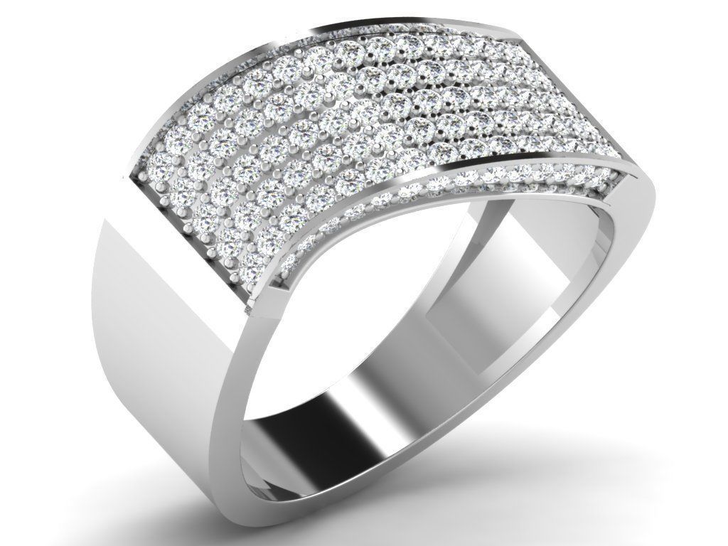 600 Women Ring Bulk Collection 3dm 1 render  3D print model_131
