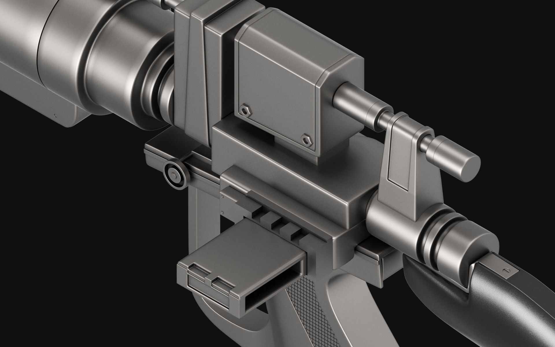 E-5C Gun - Star Wars Battlefront 2 3D model_4