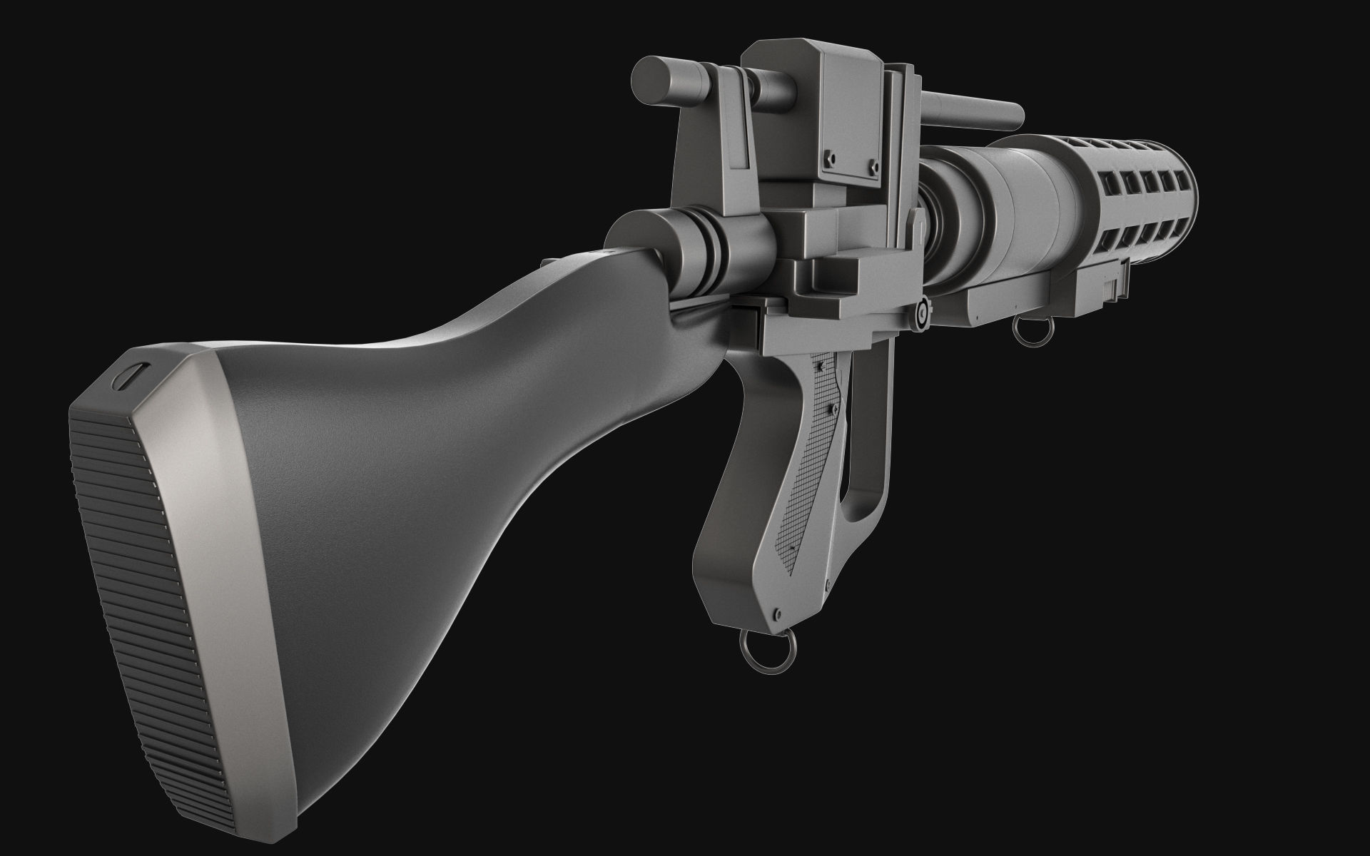 E-5C Gun - Star Wars Battlefront 2 3D model_1