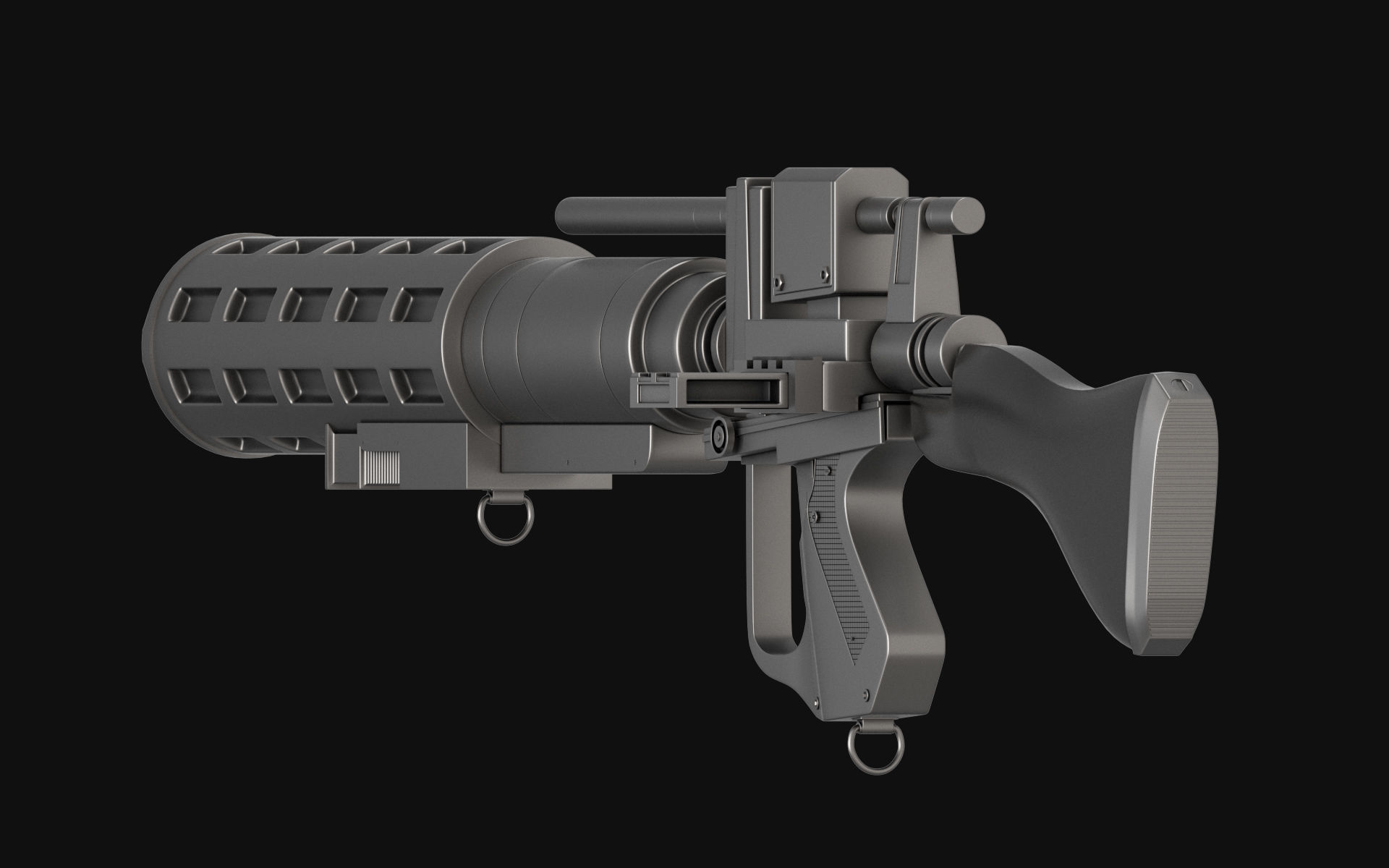 E-5C Gun - Star Wars Battlefront 2 3D model_3