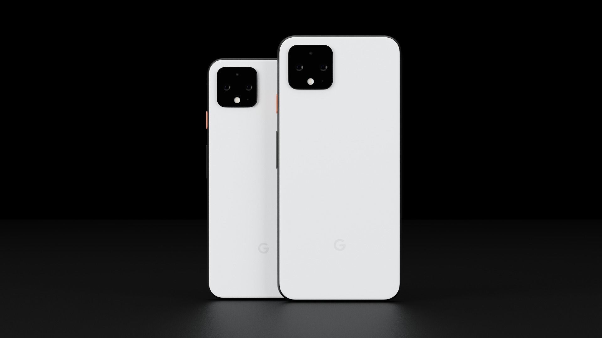 Google Pixel 4 and 4 XL In All Official Colors Bundle Low-poly 3D model_1