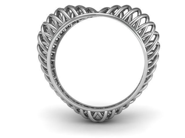 Ring heart air 3D print model_1