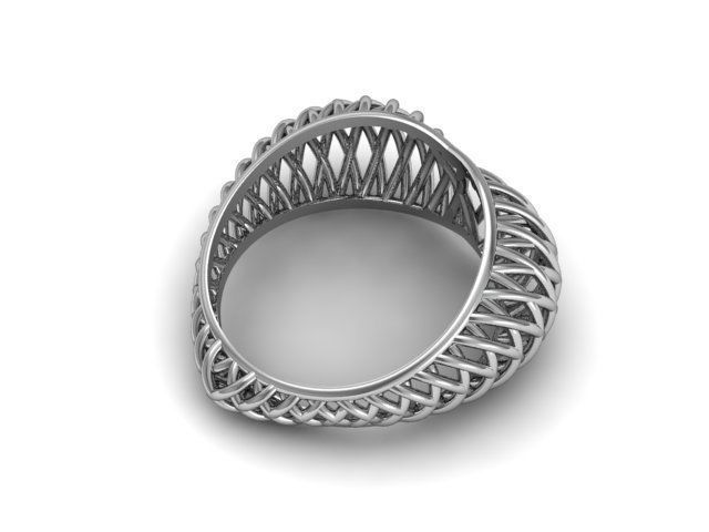 Ring heart air 3D print model_2