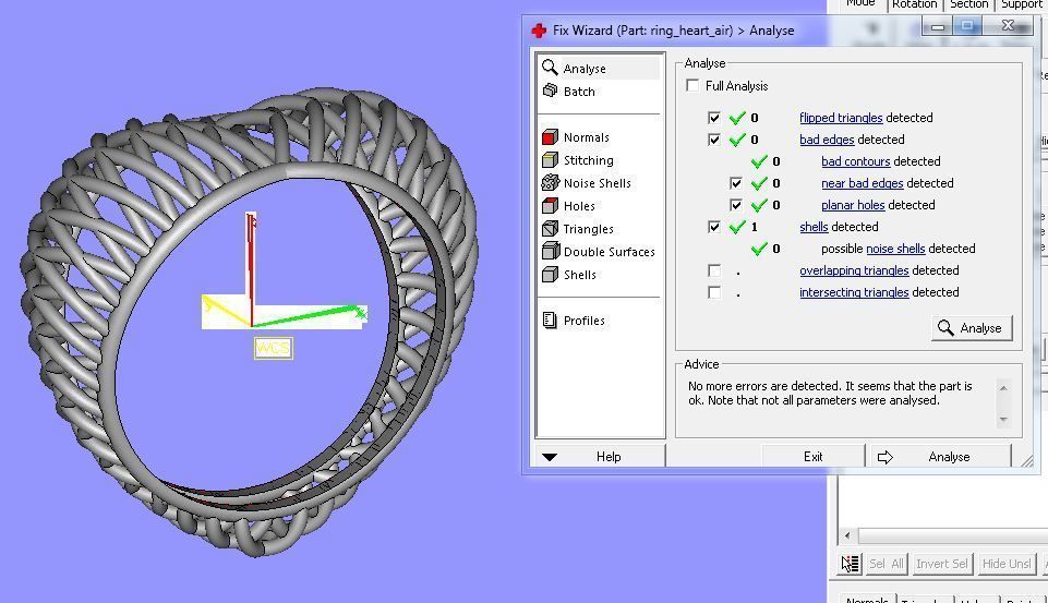Ring heart air 3D print model_4