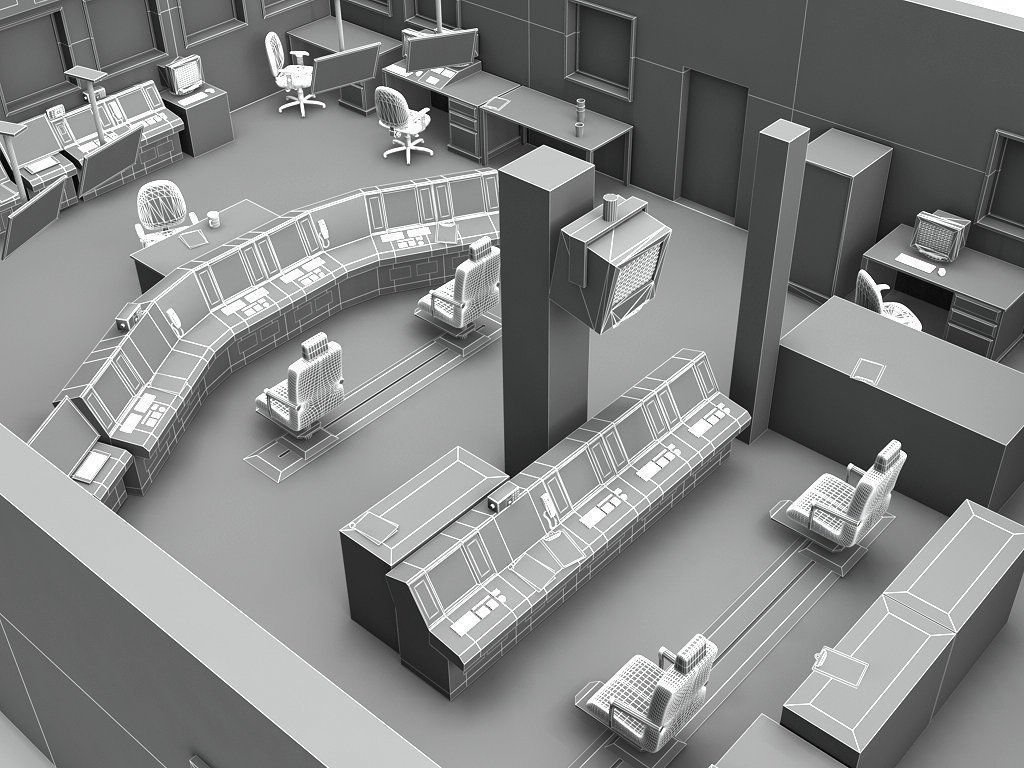 Control Room 3D model_5