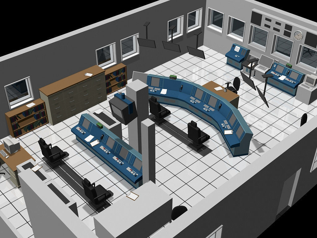 Control Room 3D model_2