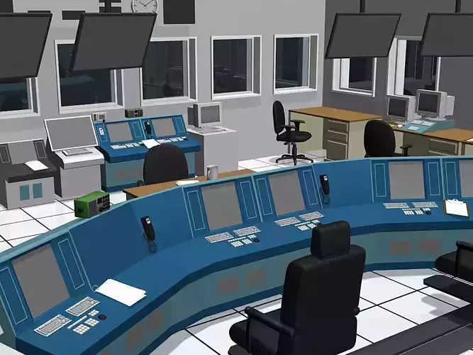 Control Room 3D model