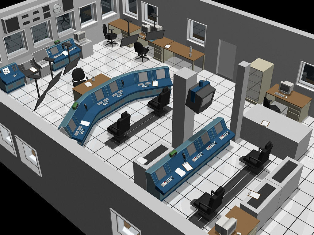 Control Room 3D model_3