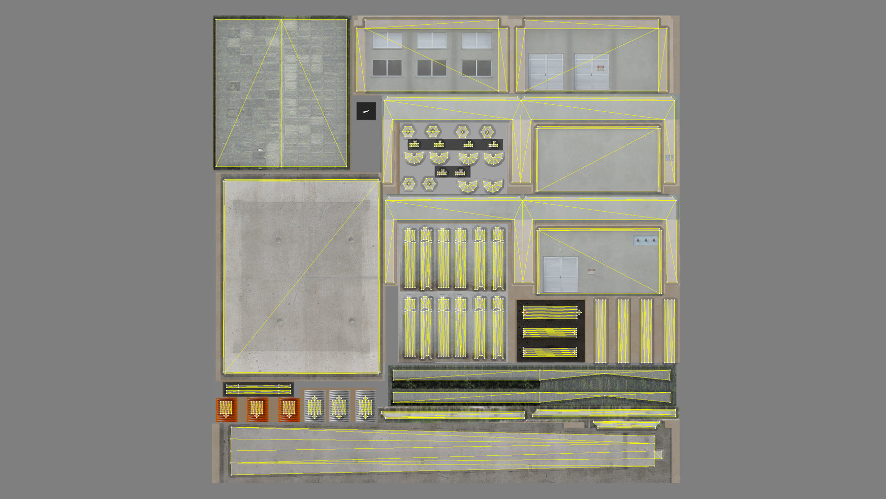 MilitaryBase PortoVelho PowerStation Low-poly 3D model_16