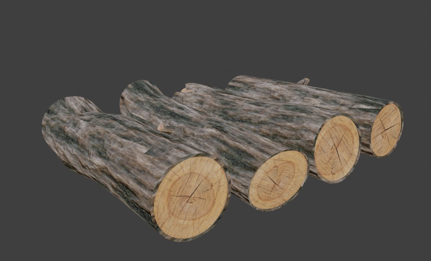Tree Log Asset Pack - Low Poly Low-poly 3D model_3