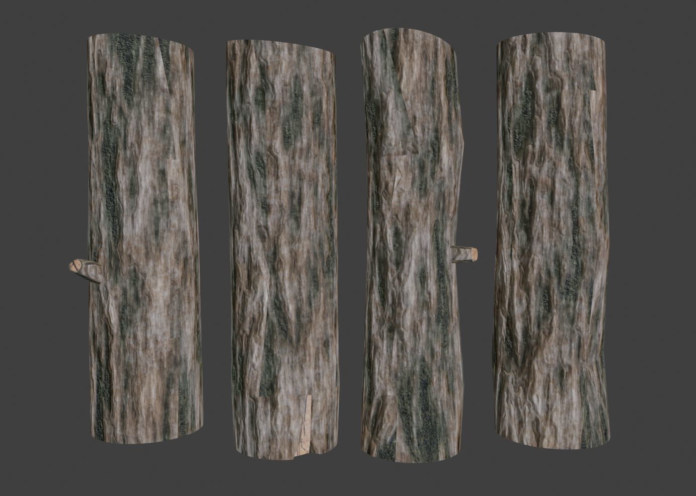 Tree Log Asset Pack - Low Poly Low-poly 3D model_6
