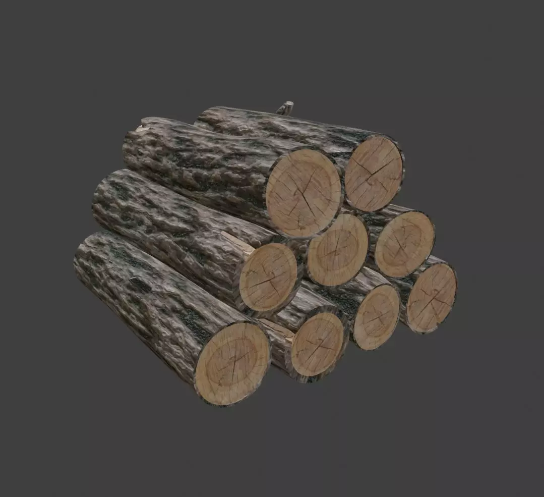 Tree Log Asset Pack - Low Poly Low-poly 3D model_0