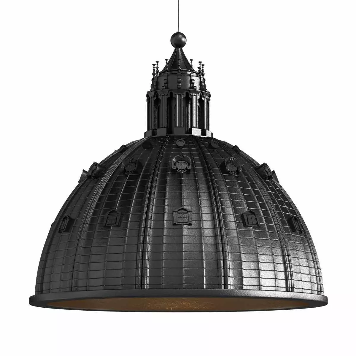 Seletti CUPOLONE Direct light resin pendant lamp 3D model_0