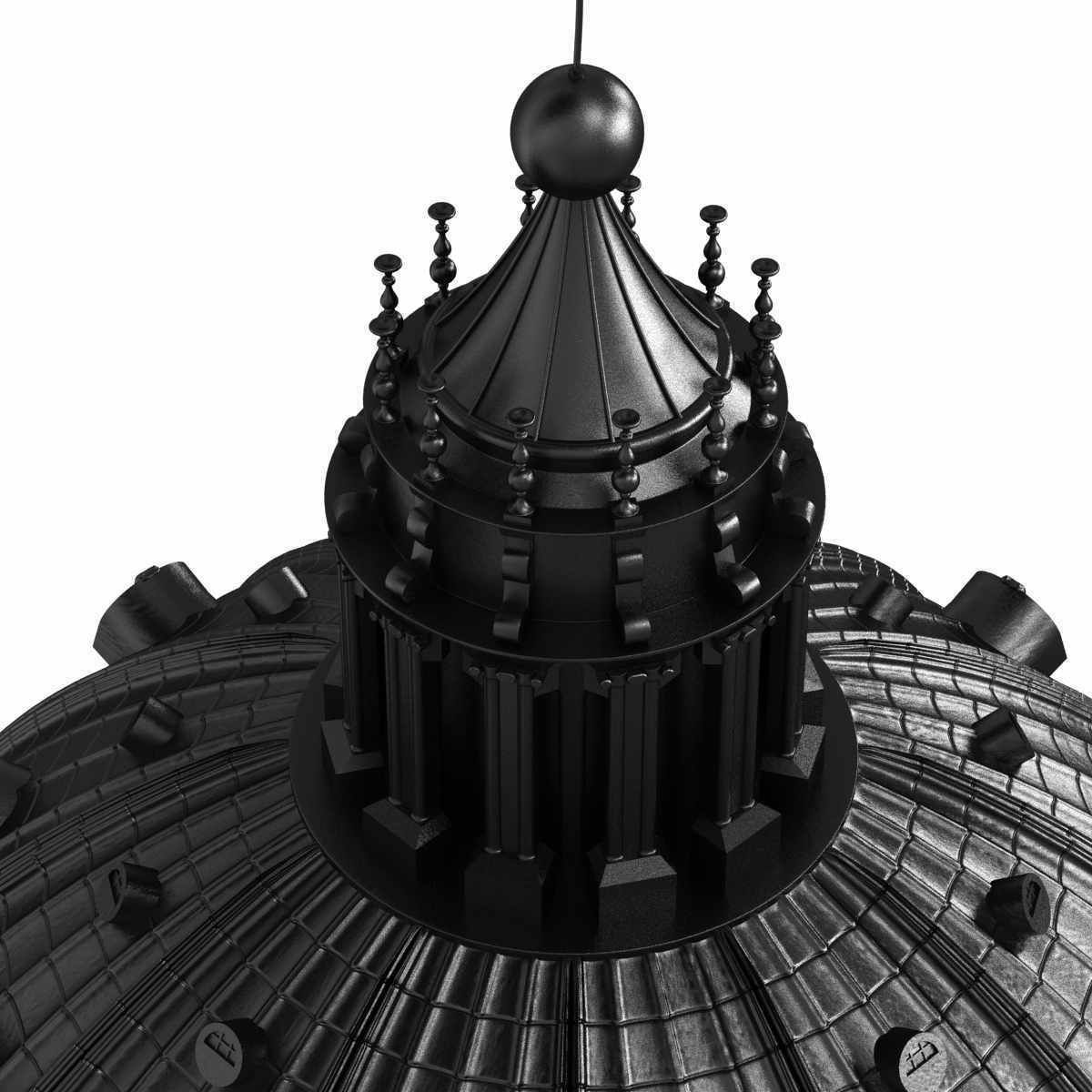 Seletti CUPOLONE Direct light resin pendant lamp 3D model_2