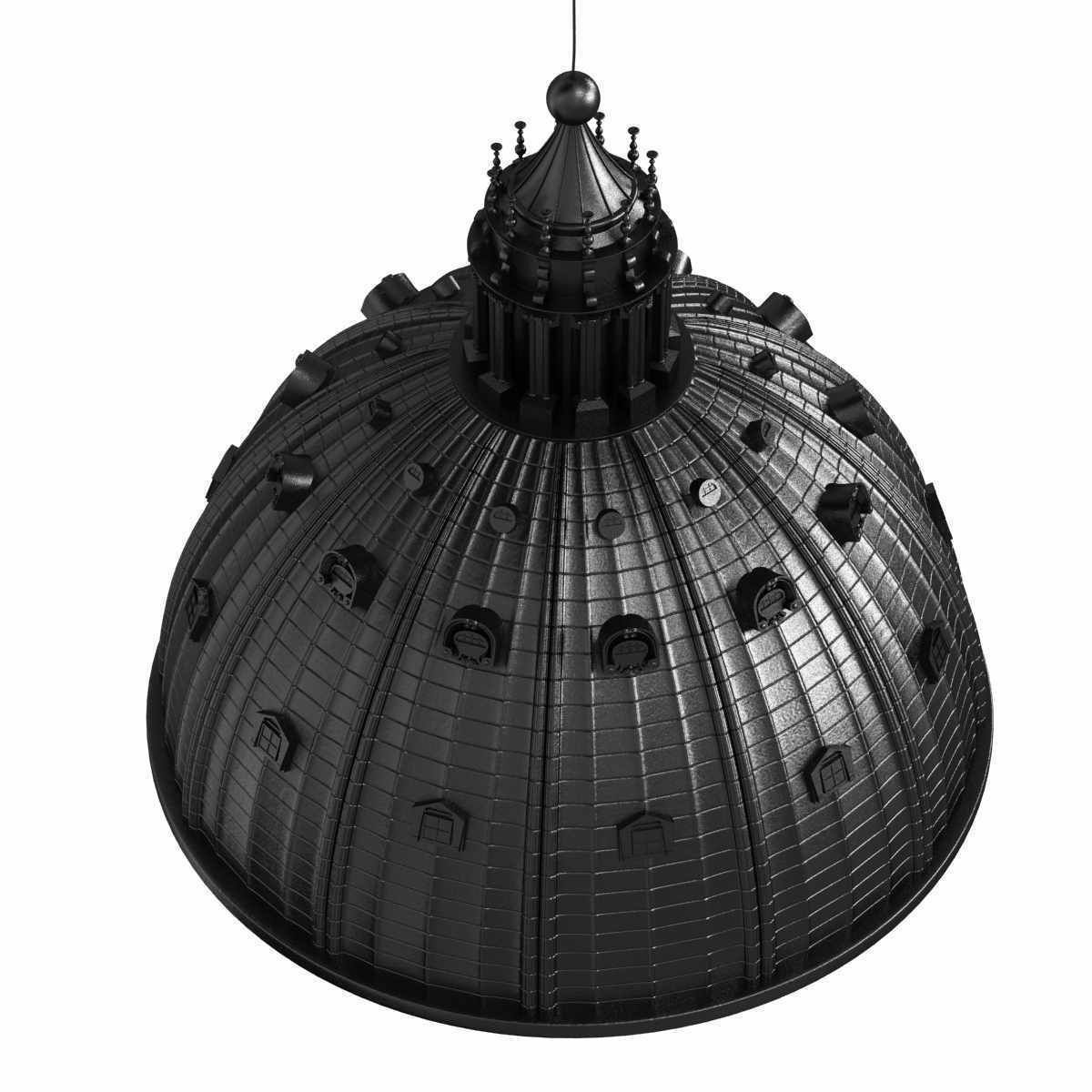 Seletti CUPOLONE Direct light resin pendant lamp 3D model_1