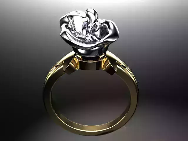 golden-ring rose engagement ring