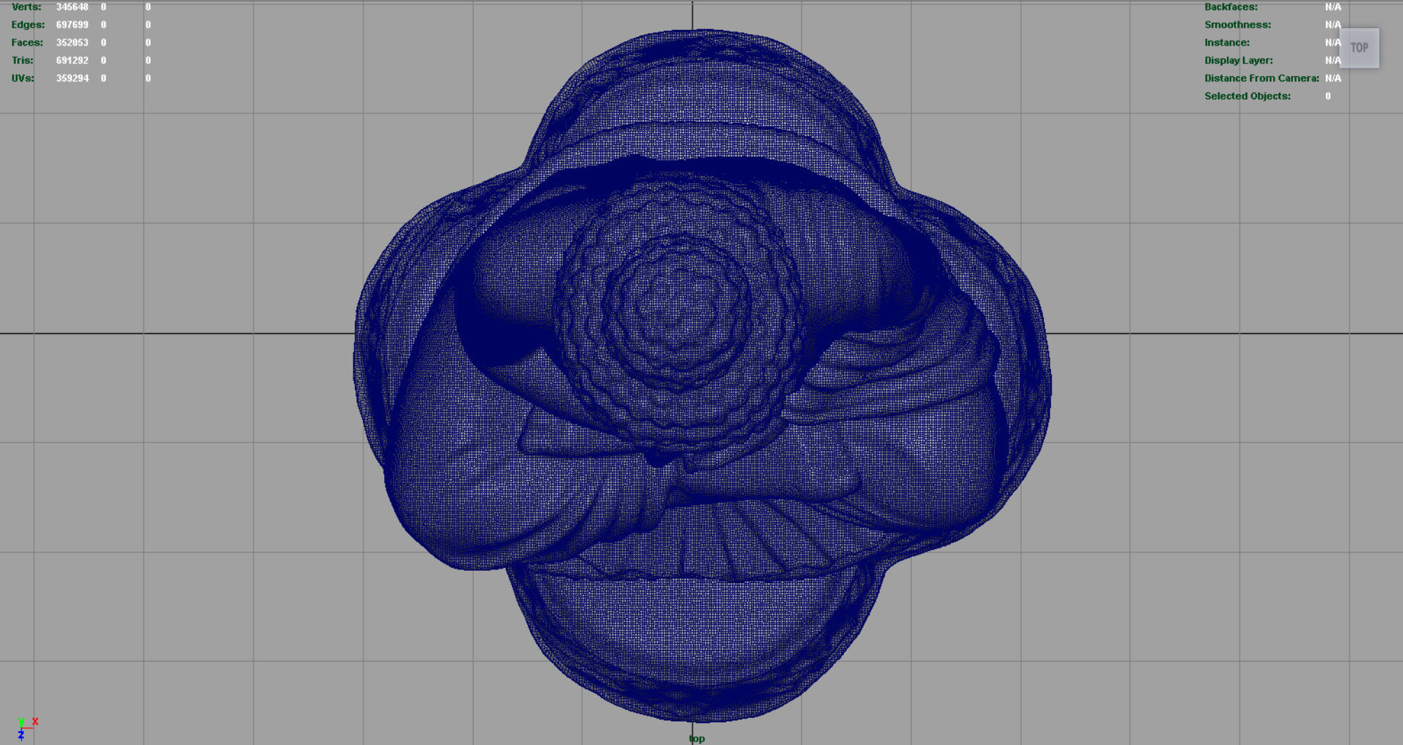 Iron Buddha Low-poly 3D model_10