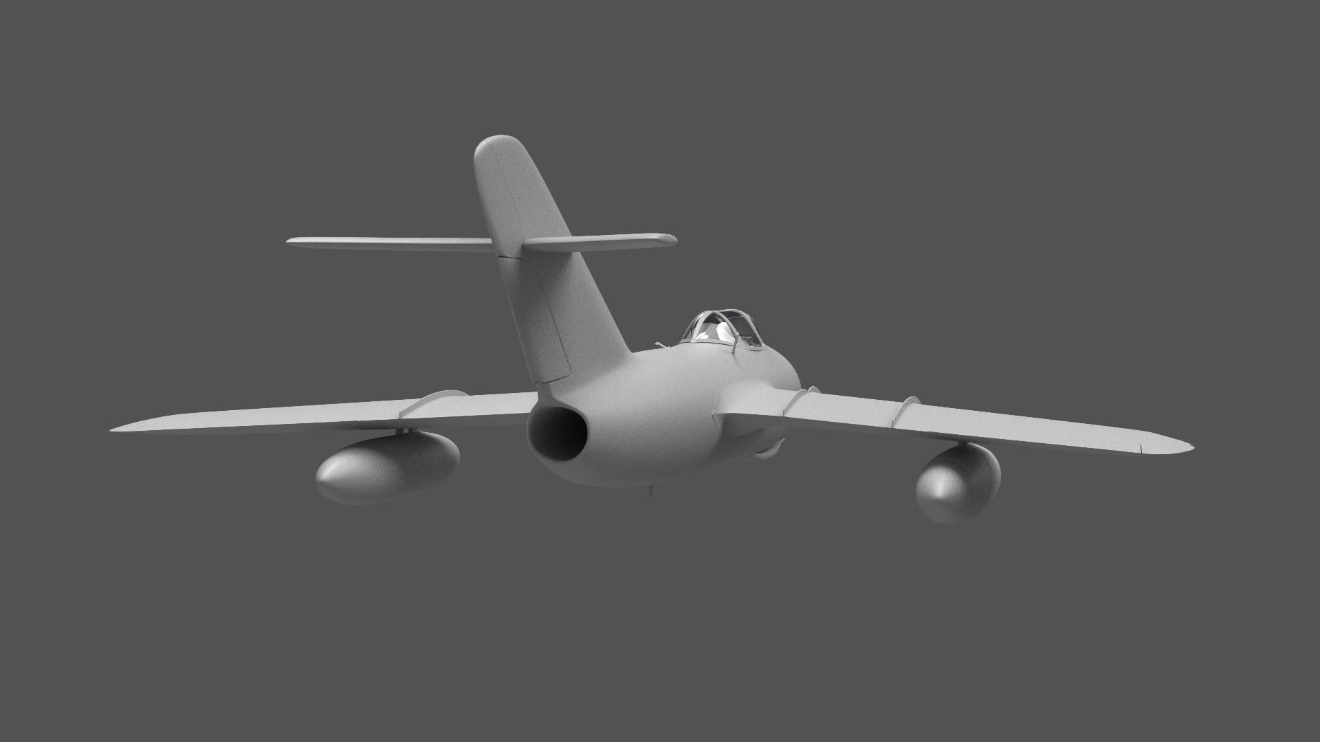 MiG-15 fighter plane 3D model_5