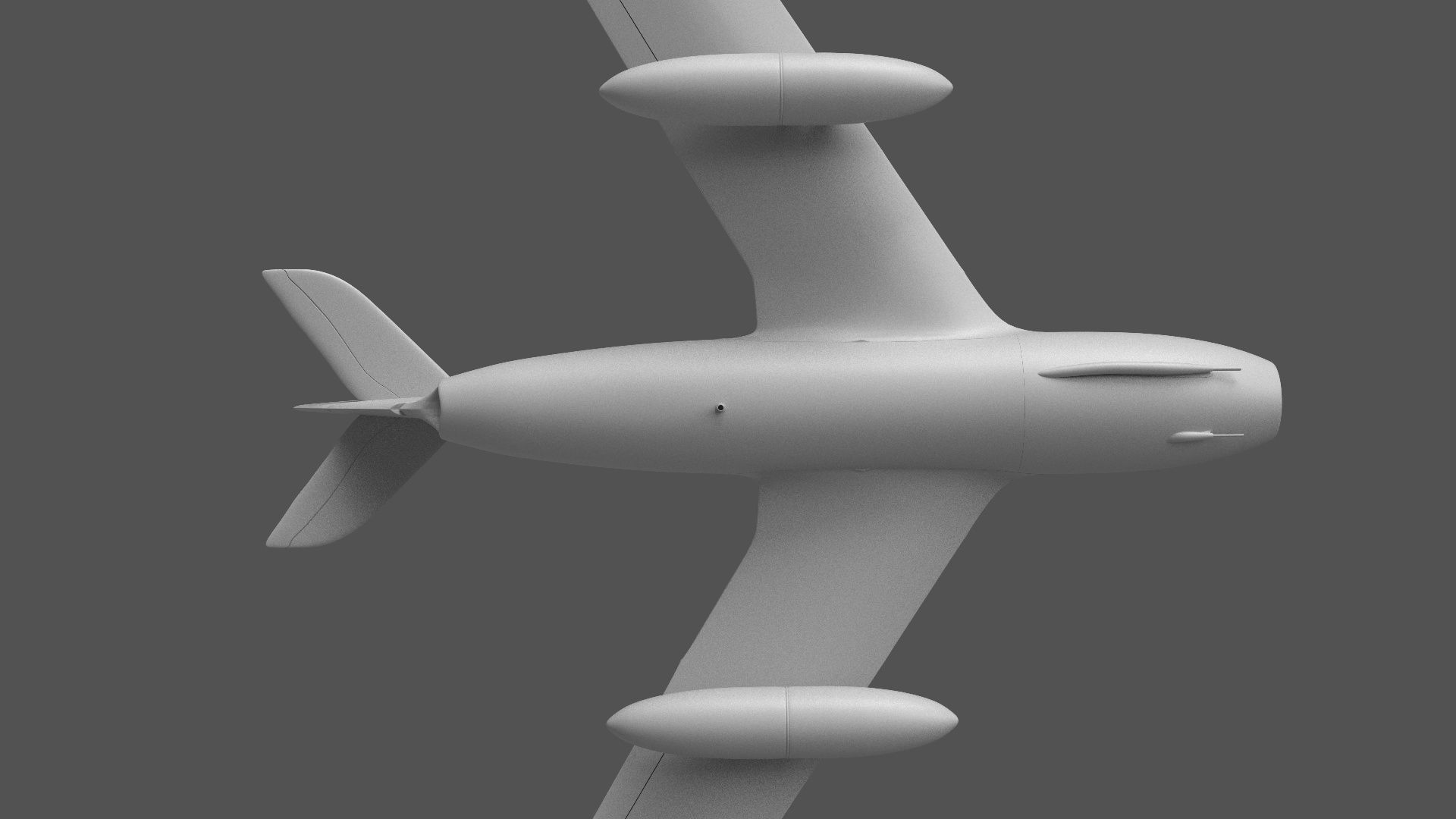 MiG-15 fighter plane 3D model_3